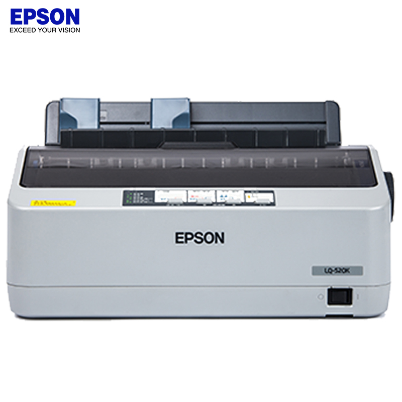 爱普生(EPSON) LQ-520K 80列卷筒针式打印机 195汉字/秒 后部/顶部进纸 1+3层复写能力