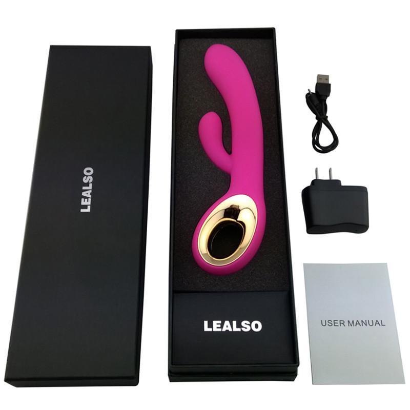 LEALSO女性高潮抽插G点阴蒂刺激震动棒 成人用品 女用自慰器 充电AV情趣按摩棒 夫妻情SM激情用具 情爱玩具