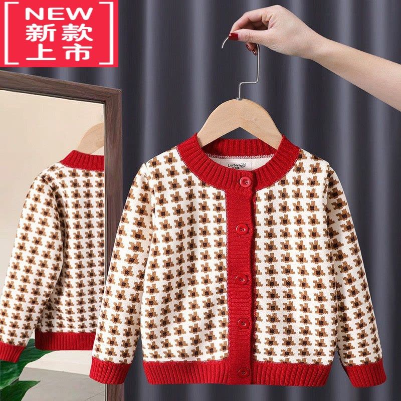 可莉允女童毛衣秋冬2022新款秋装开衫秋季儿童装洋气上衣针织衫宝宝外套图片