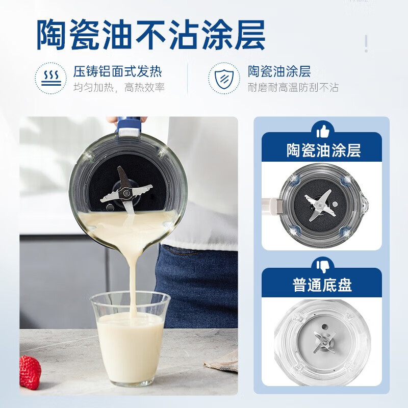 摩飞电器(MORPHY RICHARDS) 破壁机MR8201 蓝色/白色高清大图