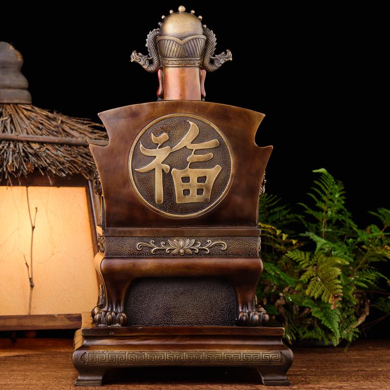 家柏饰(CORATED)五爷佛像 铜广济龙五台山龙五爷摆件乔迁开业礼品高清大图