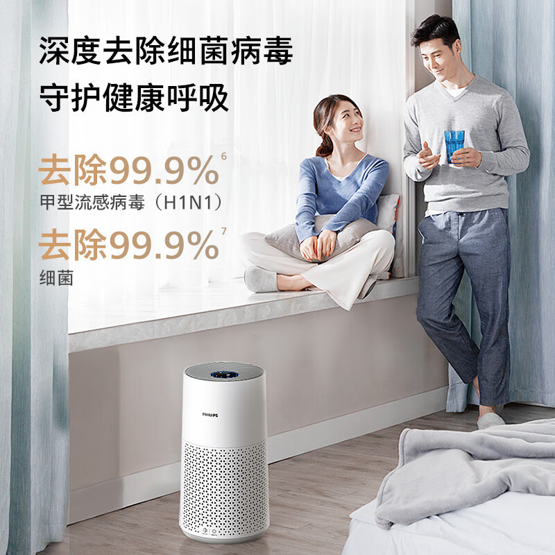 飞利浦(PHILIPS)空气净化器 除甲醛去异味除过敏原 卧室母婴优选 空气净化器 AC0917/00