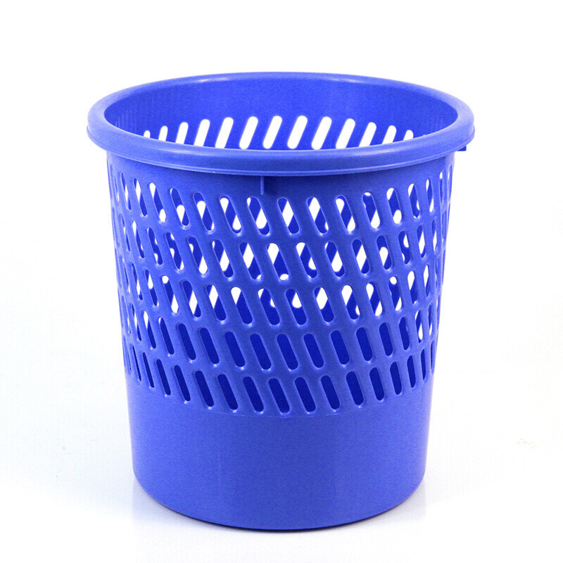 得力deli-9553垃圾篓垃圾桶/纸篓/清洁桶 系列 【塑料纸篓-高26.5cm 3个装