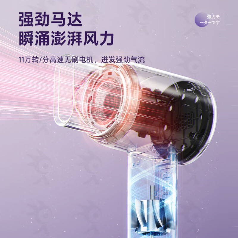 夏普 高速护发速干电吹风IB-RP47C-A紫色高清大图