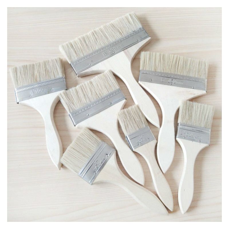 棕毛刷油漆刷清洁扫灰刷子2寸3寸4寸5寸6寸8寸船用长毛油漆毛刷高档