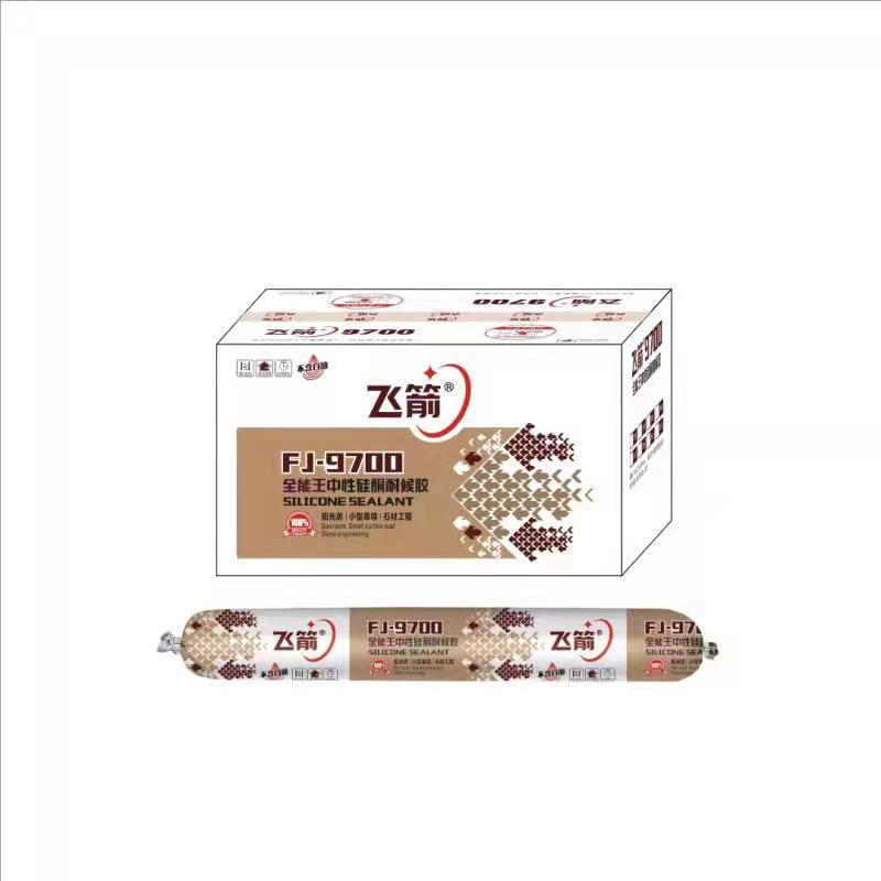 飞箭品牌硅酮耐候胶FJ9600白色750g*1支装送1只胶嘴