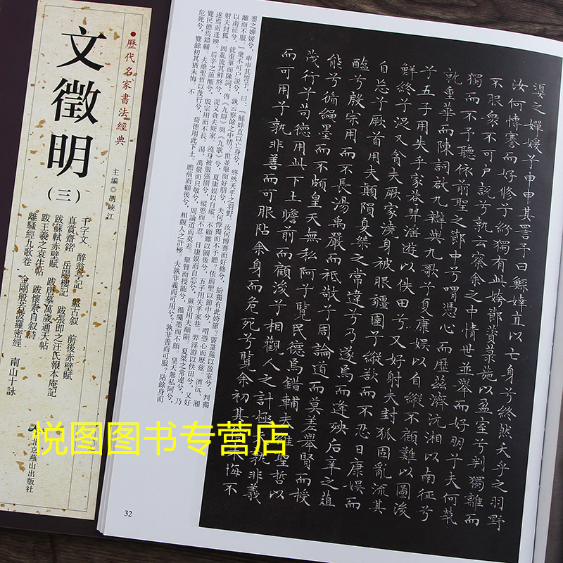 醉翁亭记前后赤壁赋岳阳楼记文徵明离骚经九歌卷南山十咏千字文>800