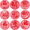 2021牛年福剪纸窗，20张/包