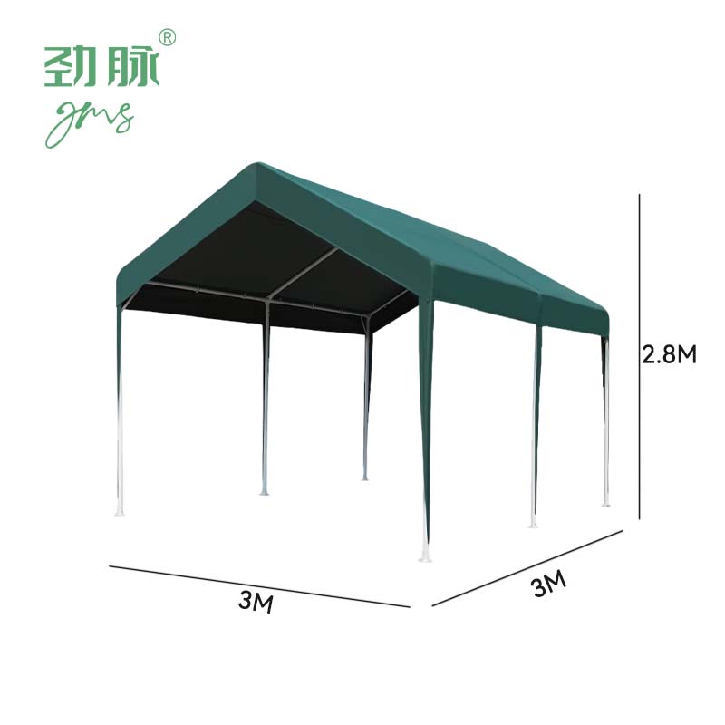 劲脉 遮阳帐篷 墨绿色-3*3*2.8M 顶高清大图