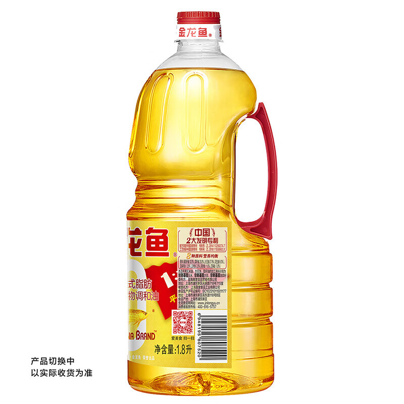 金龙鱼黄金比例调和油1.8L(非转基因)