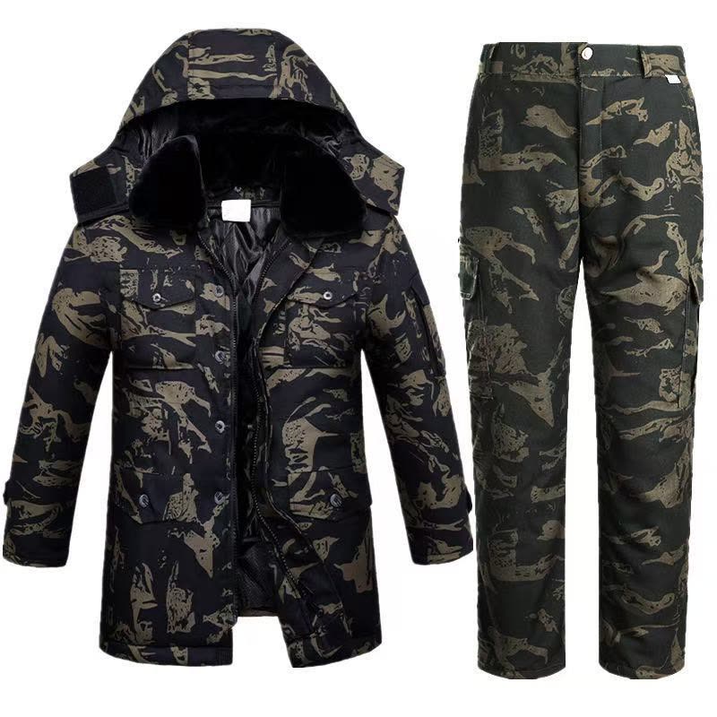 惠铁中长款防水棉大衣迷彩棉服棉袄 套装 套图片