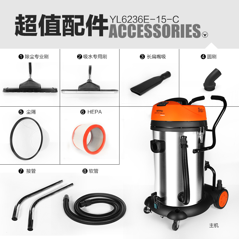 亿力吸尘器YLW72-75L