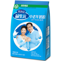 完达山 含钙无蔗糖营养益生元中老年老人成人奶粉400g/袋 6袋