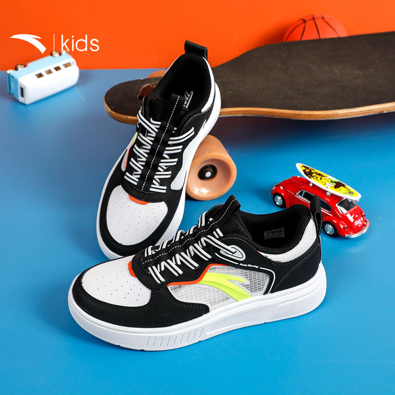 安踏童鞋男大童板鞋新款网面小白鞋儿童运动鞋潮