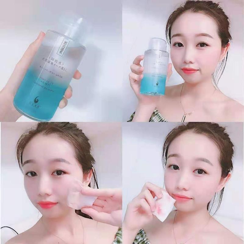 出云温泉按压卸妆水300ml脸部温和深层清洁无刺激卸妆水100ml 非按压100ml[送卸妆棉]
