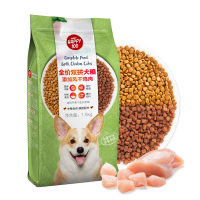 顽皮双拼风干鸡肉狗粮3斤装通用型 1.5kg成犬幼犬泰迪金毛泪痕训犬专用狗粮