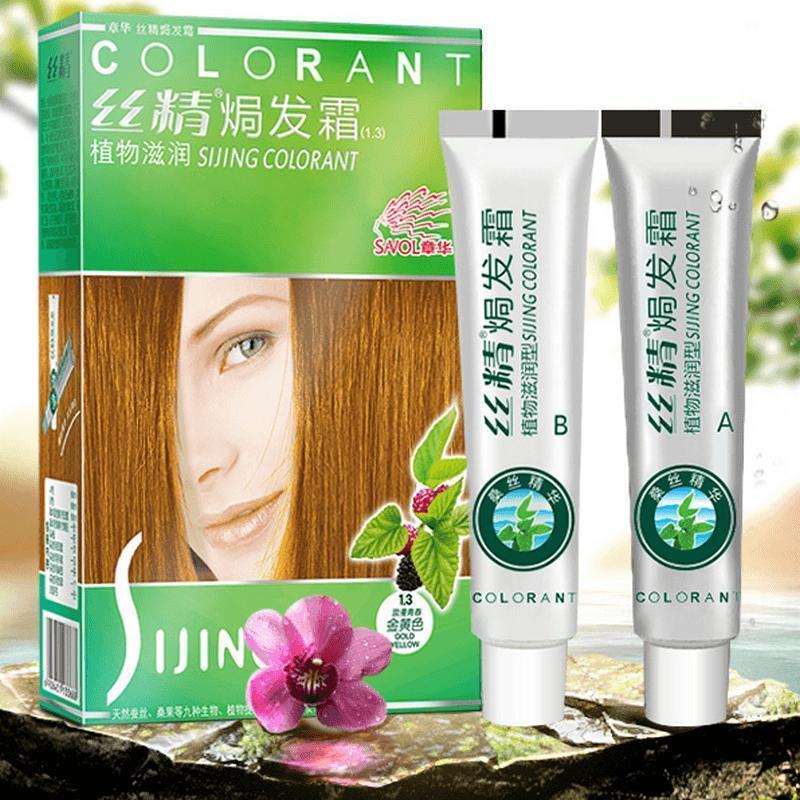 章华丝精桑丝植物130ml 3.2 酒红色染发剂