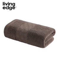 栎捷时(LIVING EDGE）抗菌纯棉毛巾斜纹款 34*74cm/100g 咖色