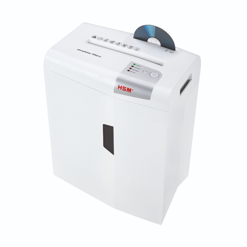 赫斯密(HSM))X6pro 小型家用和办公碎纸机德国5级保密碎光盘 碎纸机 20L 2*15mm