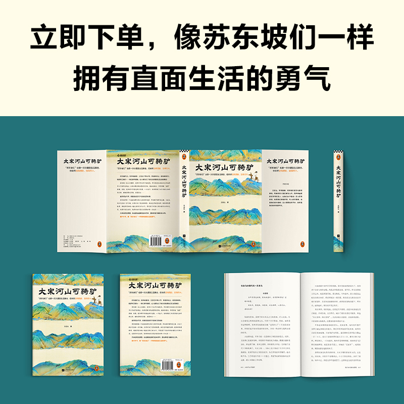 单本全册 [正版]书店大宋河山可骑驴 王这么 苏东坡们也曾一次次遭受生活暴击但依然活得洒脱尽兴 宋代历史人物传记经典故事高清大图