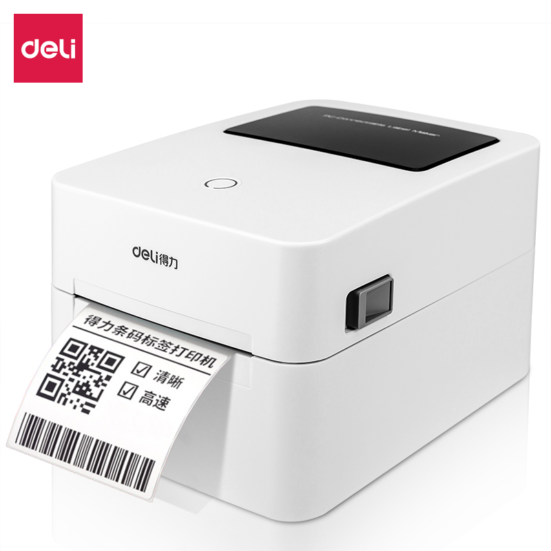 得力(deli)DL-720W标签机/条码打印机 3寸热敏不干胶打印机 电子面单条码打印机 蓝牙版 白色高清大图
