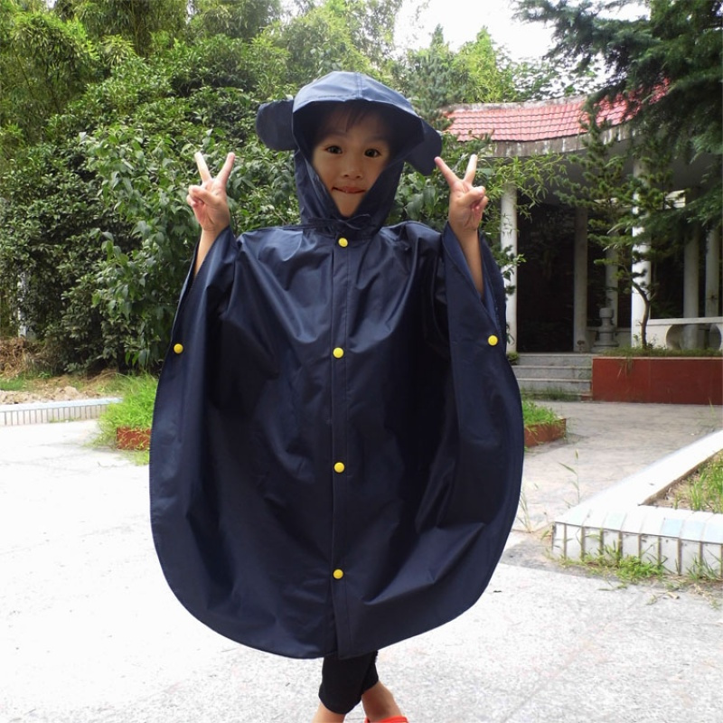 男女儿童雨衣学生书包位宝宝幼儿园雨披斗篷印字定制LOGO