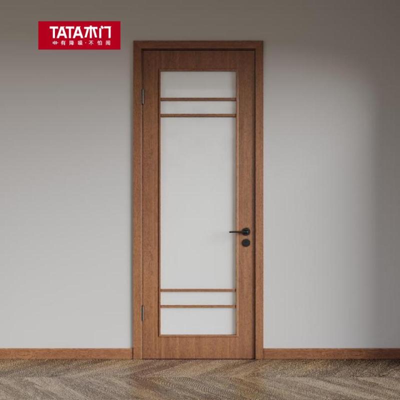 tata木门实木复合大门定制室内门卧室门房门油漆门t005b