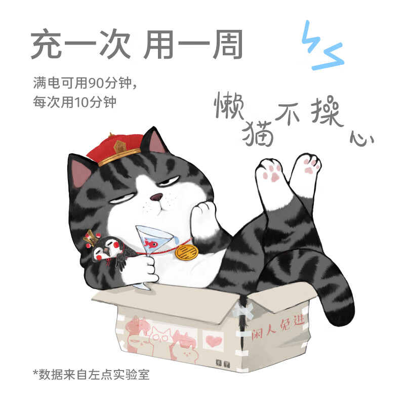 左点砭石按摩器 [吾皇猫]联名款 砭石刮刮板刮脸仪器颈部腿部按摩全身通用 红砭高清大图