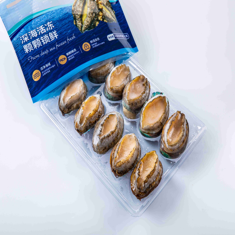 明盛恒海 臻选冻鲍6头鲍500g