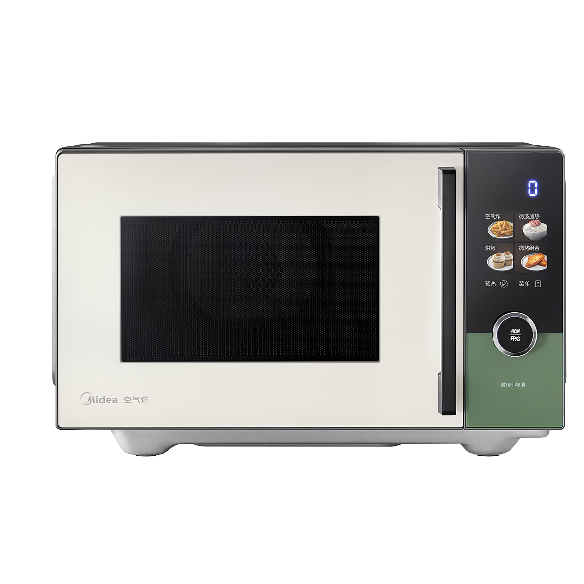 美的(Midea)微烤炸一体机家用变频微波炉烤箱空气炸平板23L900W不锈钢内胆石墨烯烤管 C3F6