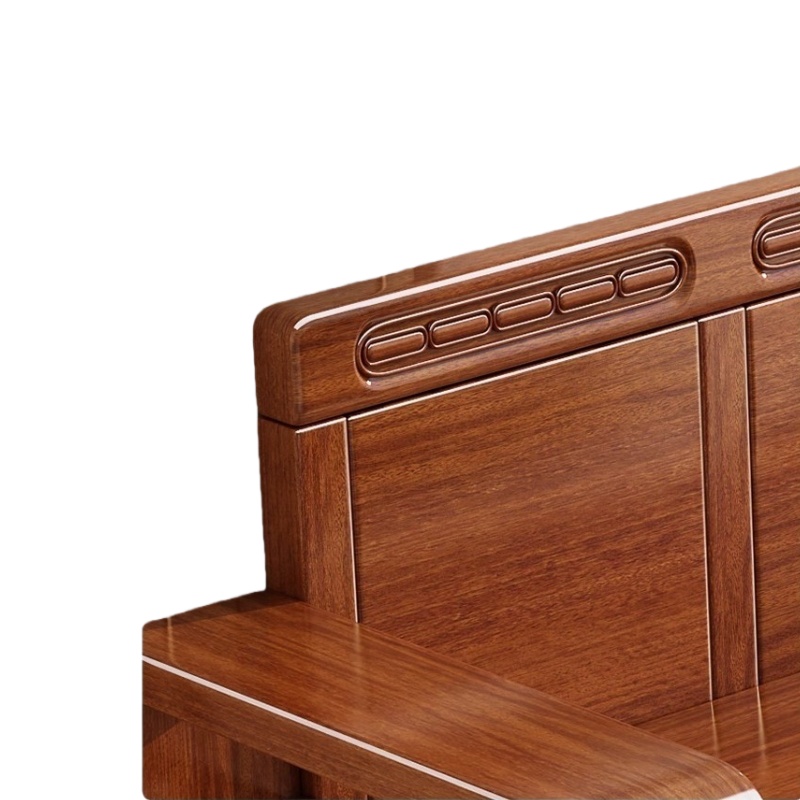 豫龙都 中式实木沙发 双人位 张高清大图