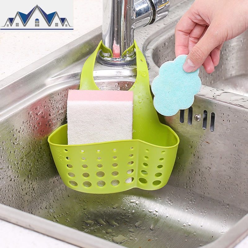 家用厨房用品小收纳沥水挂件挂袋挂篮整理篮储物架壁挂水池置物架_2_916高清大图