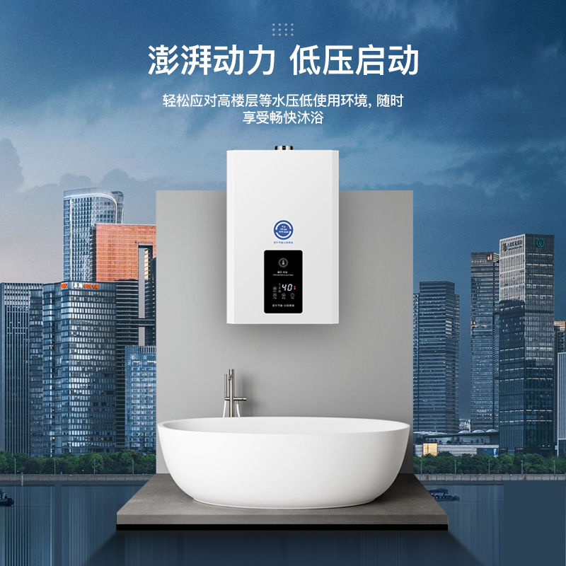 欢呼好太太12升燃气热水器家用 智能恒温强排式节能省气N-275 低水压启动 天然气热水器