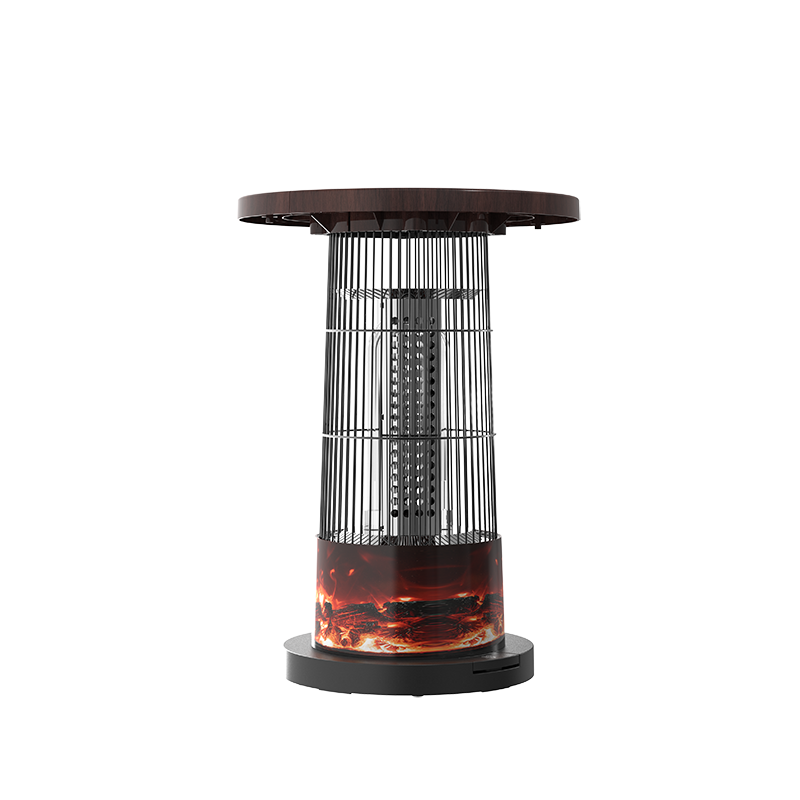 澳柯玛(AUCMA)电暖气电暖器暖风机围炉暖器桌式取暖器取暖器NS10A512碳纤维环形取暖带桌板仿真火焰高清大图