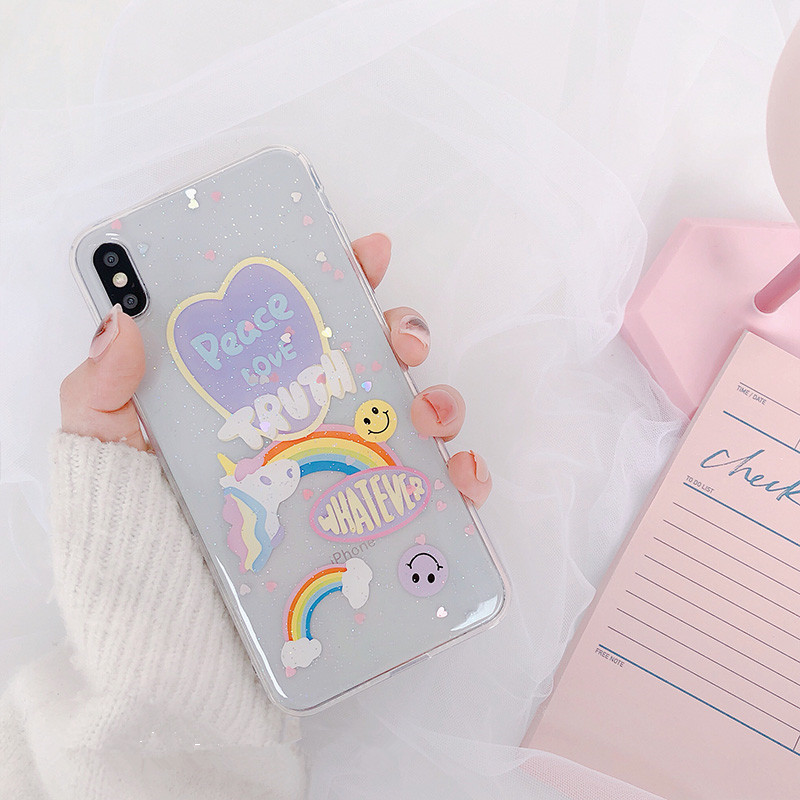 彩虹独角兽三星a8s手机壳a9sa70滴胶壳a90a6plus保护套a9star女真智力