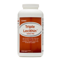 GNC健安喜 Lecithin大豆蛋黄素 三重大豆卵磷脂胶囊 180粒/瓶 膳食营养补充剂