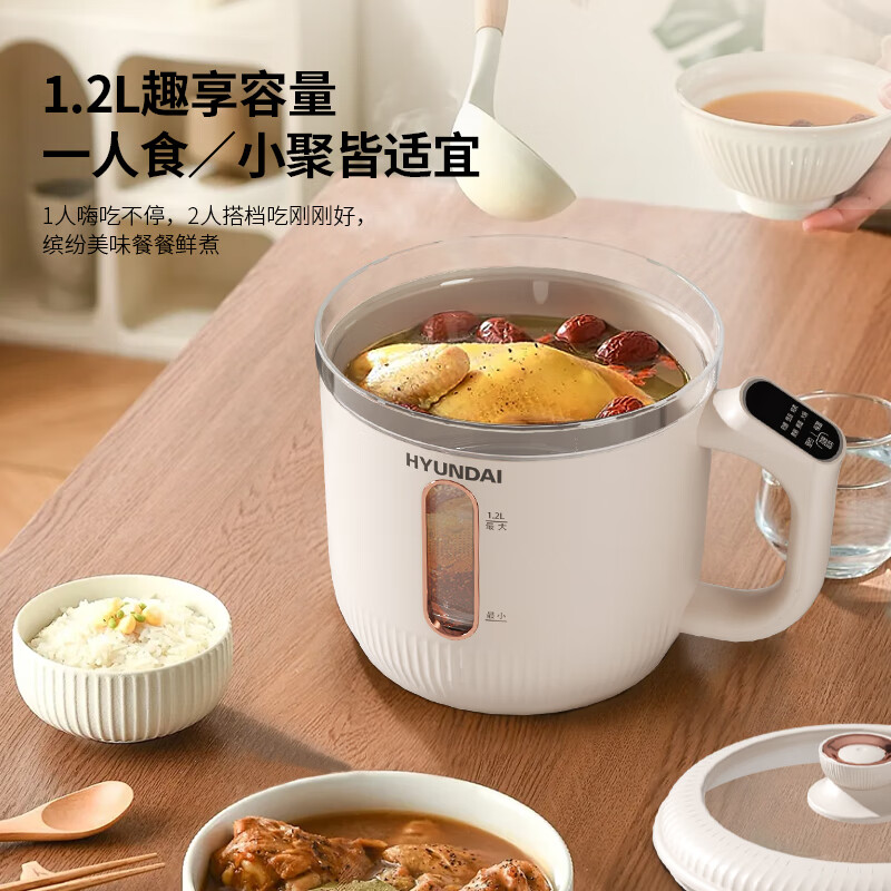 HYUNDAI趣享容量1.2L电煮锅DC-G121高清大图