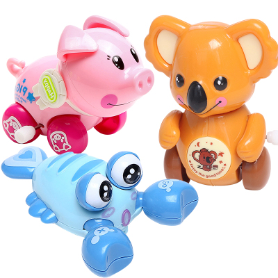 卡通趣味发条动物上链上弦组合玩具儿童套装爱上宝宝婴幼儿玩具龙虾猪