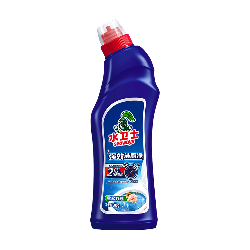 水卫士浴清洁套装LP002(清洁剂500g+洁厕净500g+管道疏通剂500g+除霉剂480g+洗衣机养护液270ml)高清大图