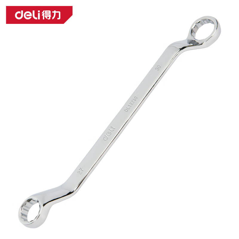 得力工具DL152730镜面双梅花扳手27x30mm(单位:把)