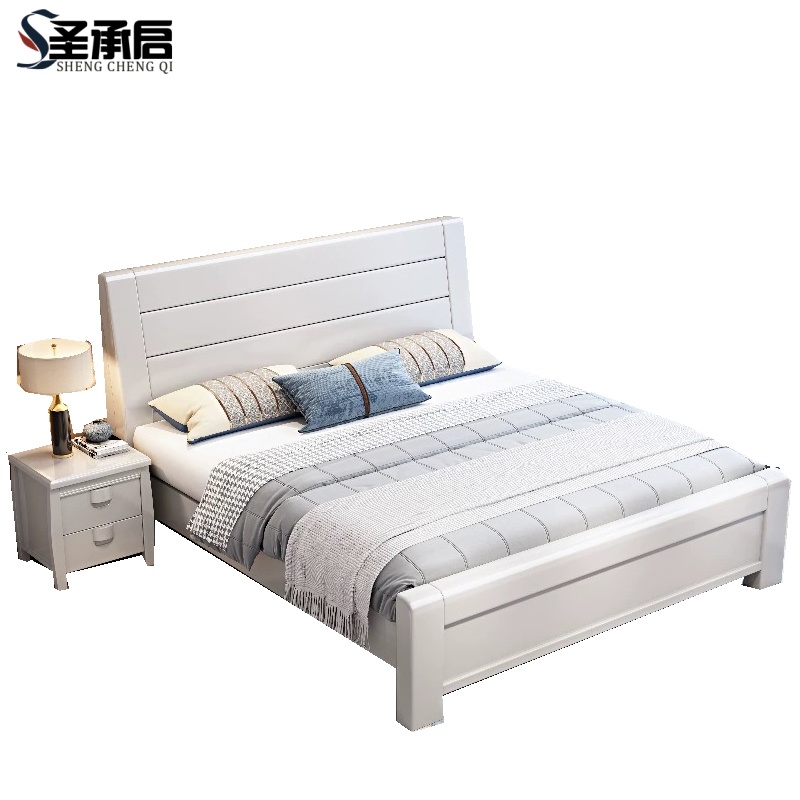 圣承启 实木床 1.5*1.9m张高清大图