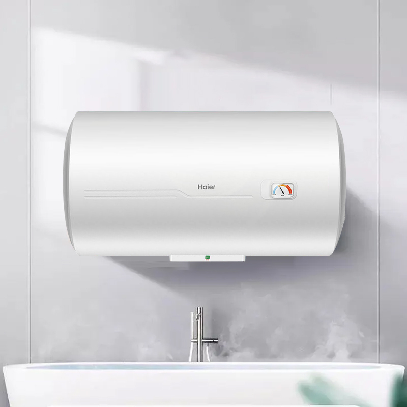 海尔(Haier)电热水器100升2200W速热健康抑菌洗二级能效金刚三层胆旋钮调节家用储水式ES100H-CK3(1)