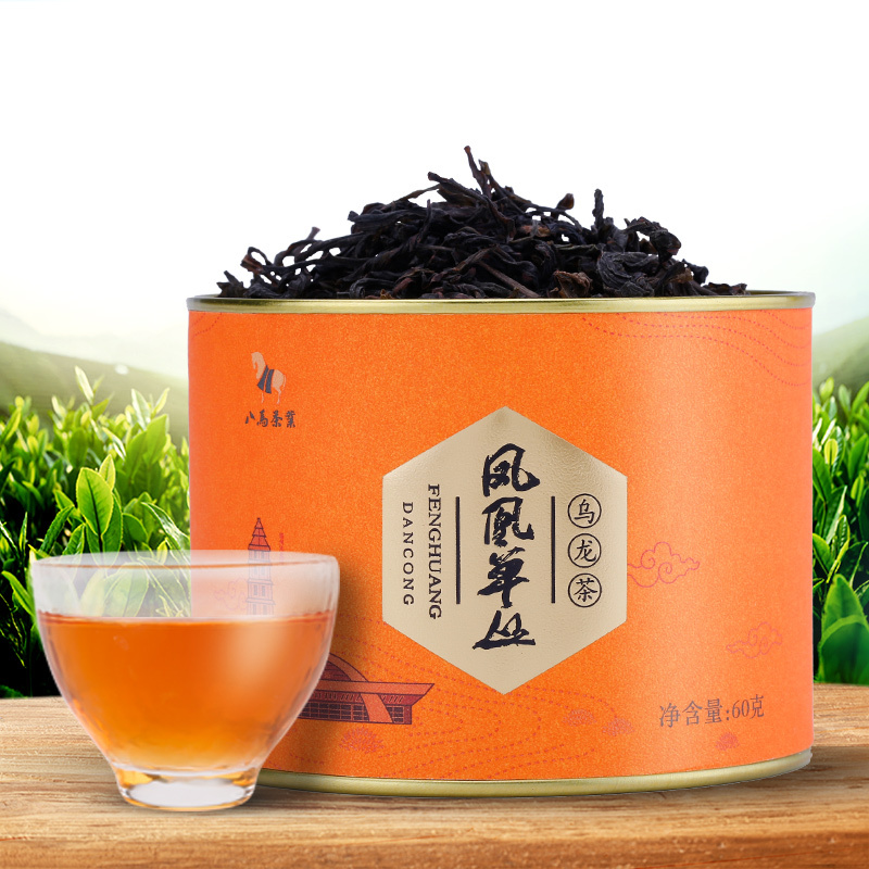 【99元任选3件】八马茶叶 凤凰单丛茶乌龙茶潮州单丛芝兰香自饮散装圆罐60克