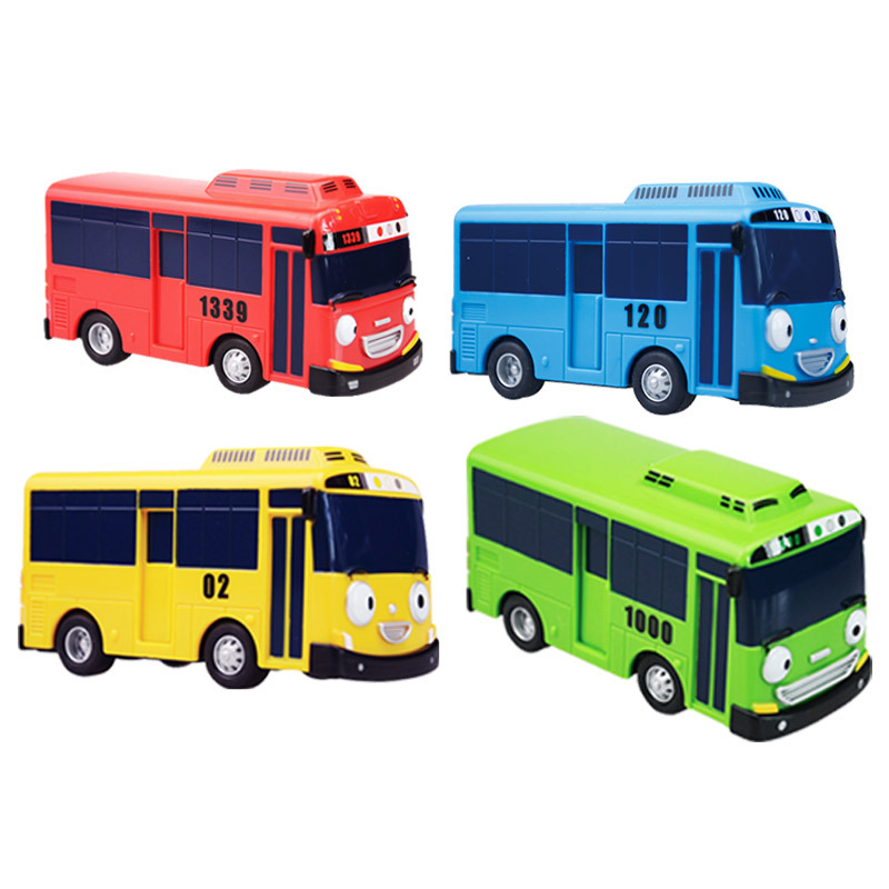 韩国tayo太友公交车玩具套装儿童回力太有小巴士宝宝公共汽车男孩组合