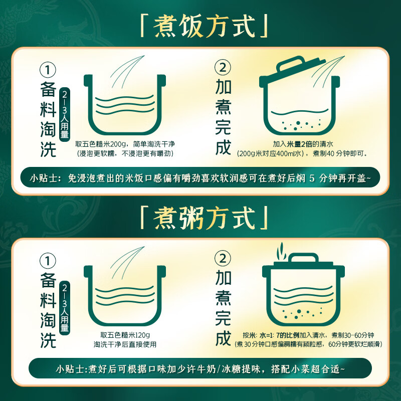柴火大院 五色糙米 4斤 五谷杂粮米 粗粮饭主食 新米 糙米 黑米 健身粥米高清大图