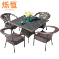 烁恒 户外桌 4椅+方桌套