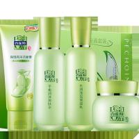 PECHOIN百雀羚化妆品护肤套装 草本精粹惊喜套装 洗面奶95g+水100ml+乳液100ml+面霜50g保湿补水