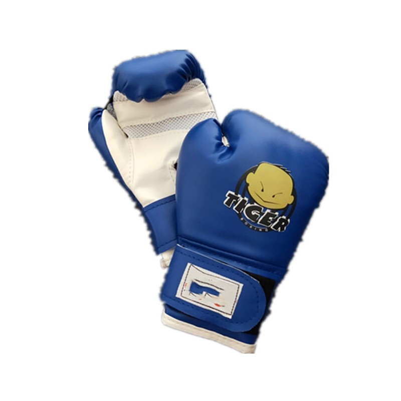 幼儿童拳击手套宝宝打沙袋训练散打搏击拳套玩具38岁儿童拳套蓝色视频