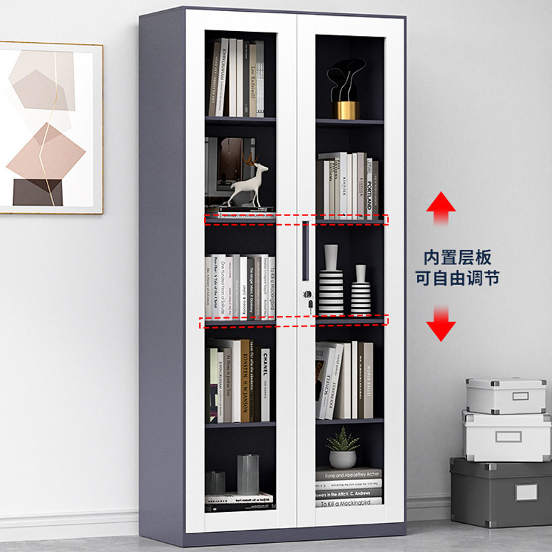 誉卓远现代中式金属办公柜90*40*109cm家庭通用可定制设计高清大图
