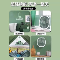夏天厨房降温厕所壁挂风扇免打孔免插电宿舍便携静音挂式小电风扇